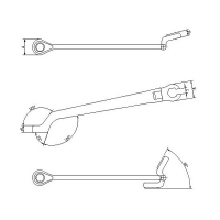 75˚OFF BEAM FLEXIBLE FLARE NUT BOX END WRENCH