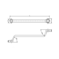 75˚DOUBLE RING OFFSET WRENCH