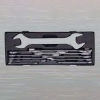 11PCS 工具車盤-雙開口扳手組