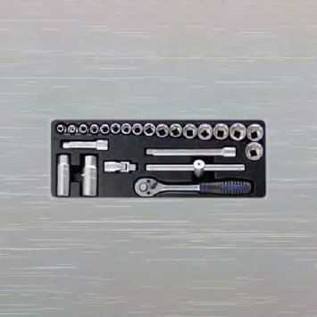 24PCS 工具車盤-棘輪扳手套筒組